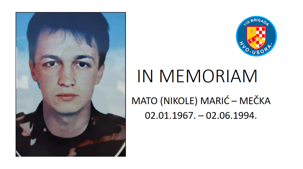 IN MEMORIAM – MATO (NIKOLE) MARIĆ – MEČKA